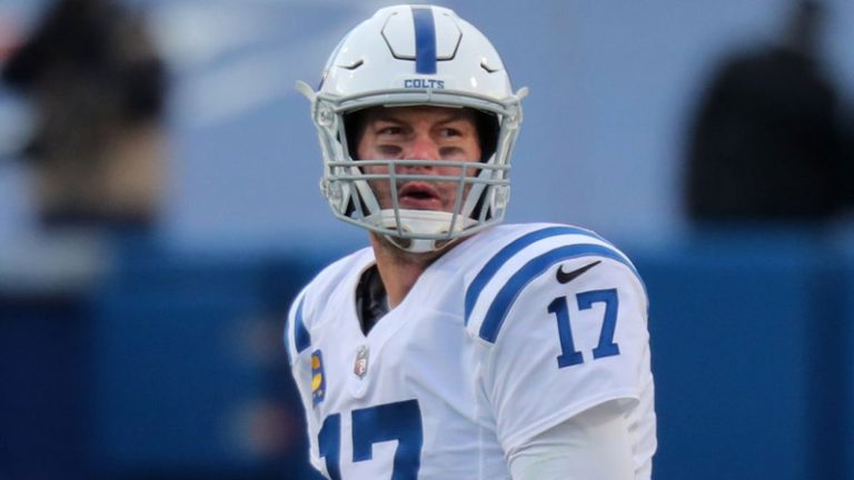 Philip Rivers #17 of the Indianapolis Colts looks to throw a pass against the Buffalo Bills