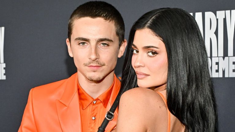Timothée Chalamet and Kylie Jenner at the "Marty Supreme" Los Angeles Premiere held at the Samuel Goldwyn Theatre