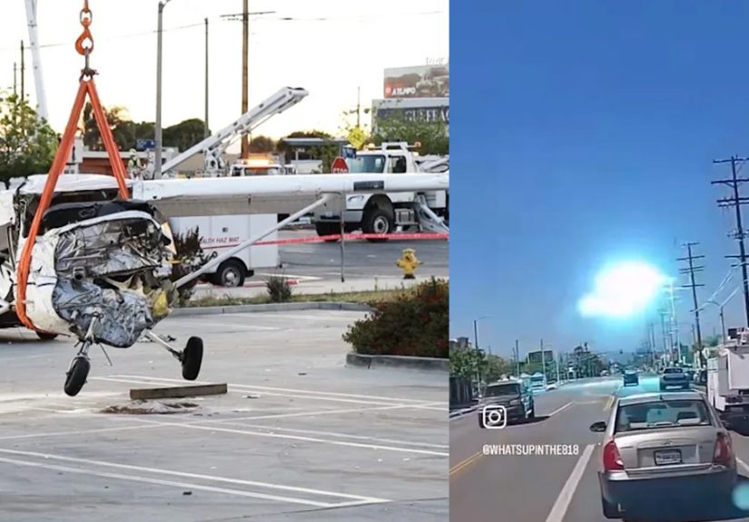 Terrifying footage emerges of plane