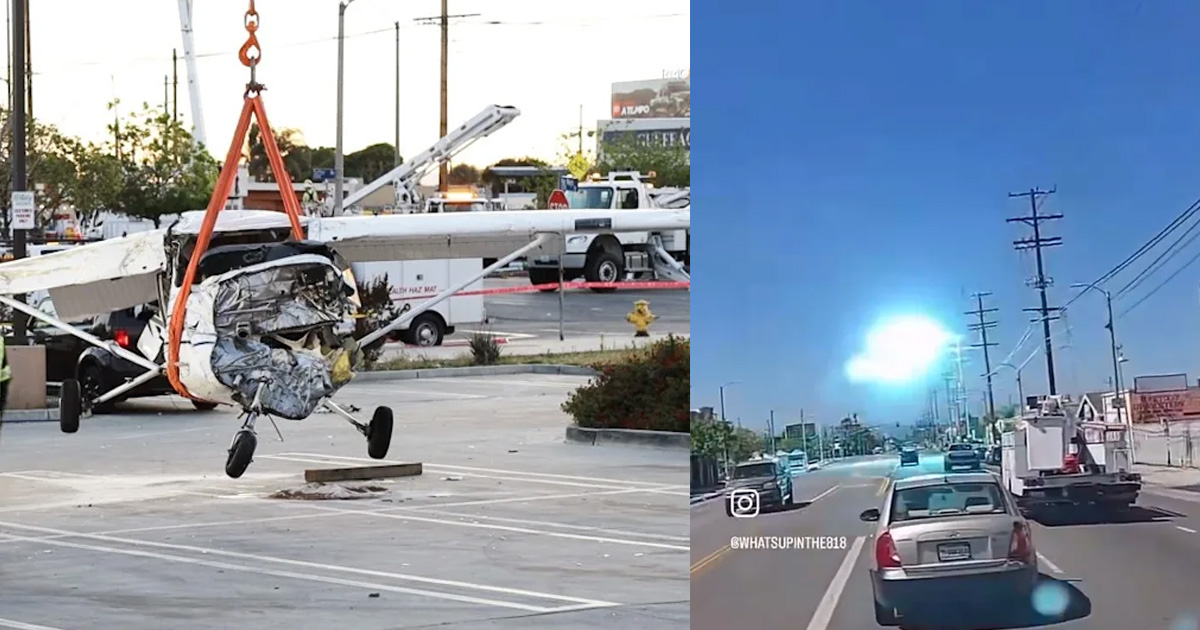 Terrifying footage emerges of plane