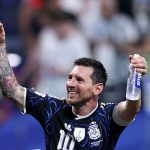 Lionel Messi of Argentina