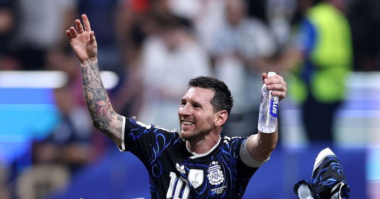 Lionel Messi of Argentina