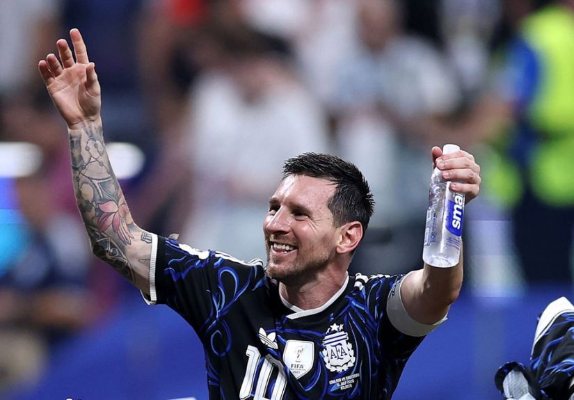 Lionel Messi of Argentina