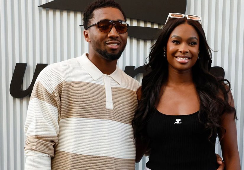 Coco Jones and Donovan Mitchell